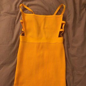 Tiger Mist Mini Orange Dress